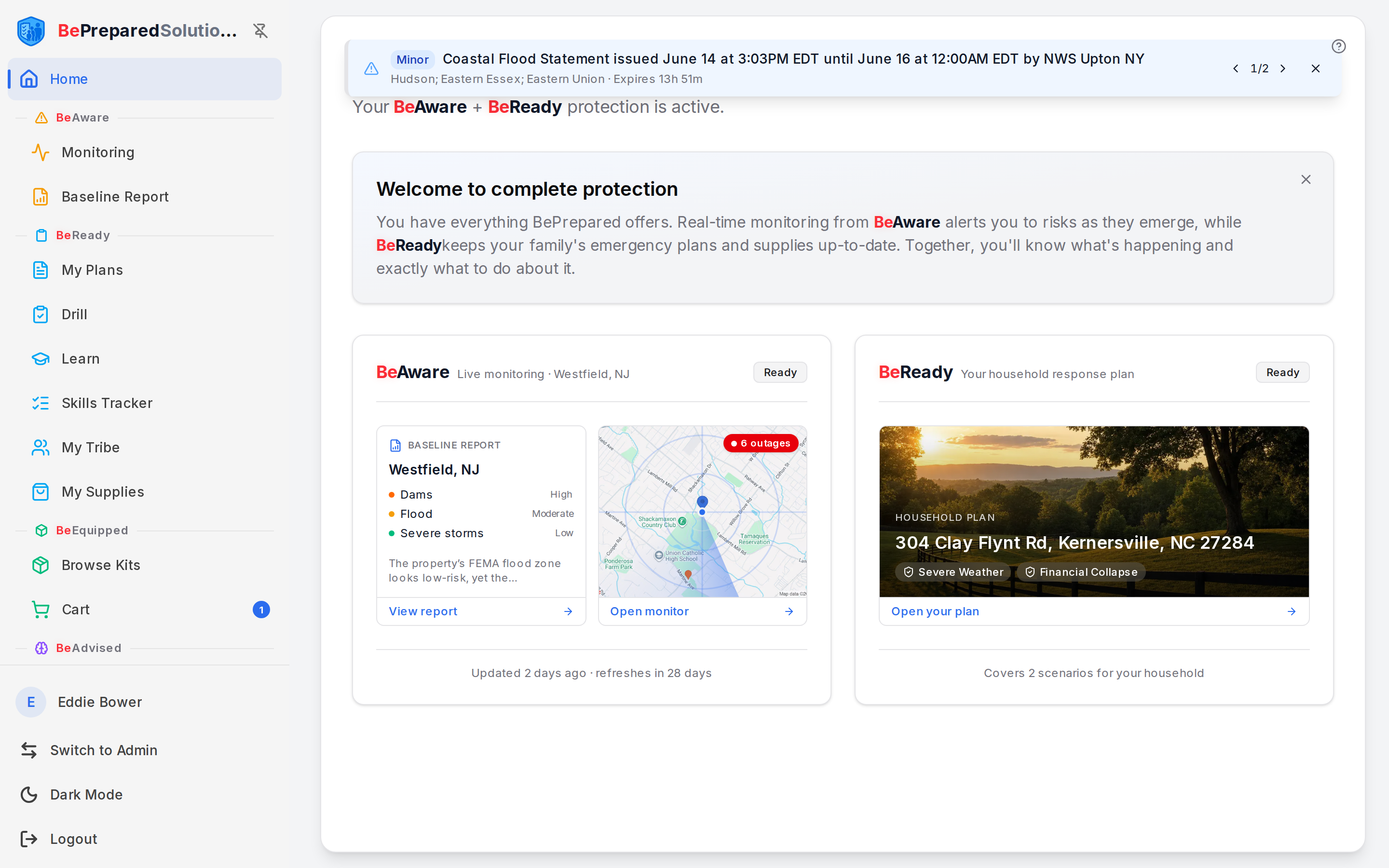 Your home dashboard