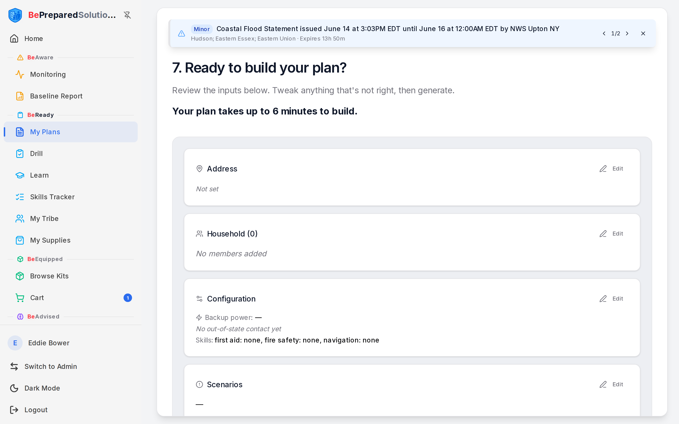Step 7: review and build