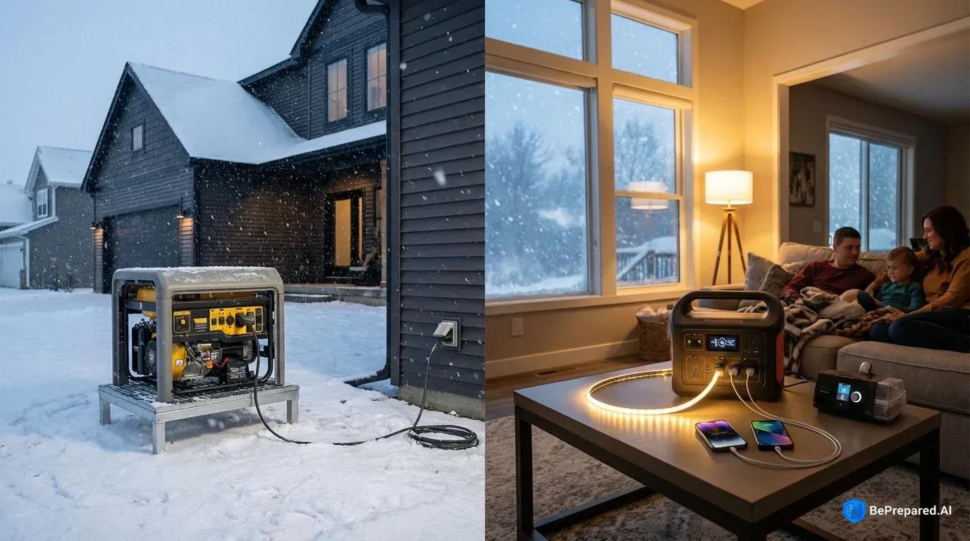 Generator vs. Power Station: Which Is Best for Winter Outages?