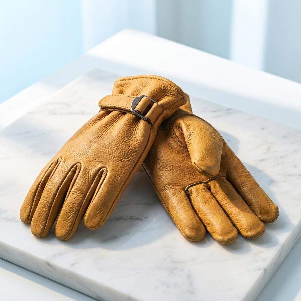 Work Gloves - Heavy Duty, Cowhide, Abrasion & Puncture Resistant