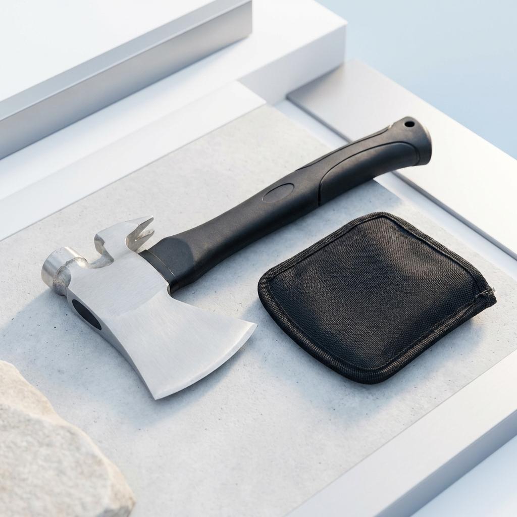 Hatchet hammer combo - solid steel shank and tang