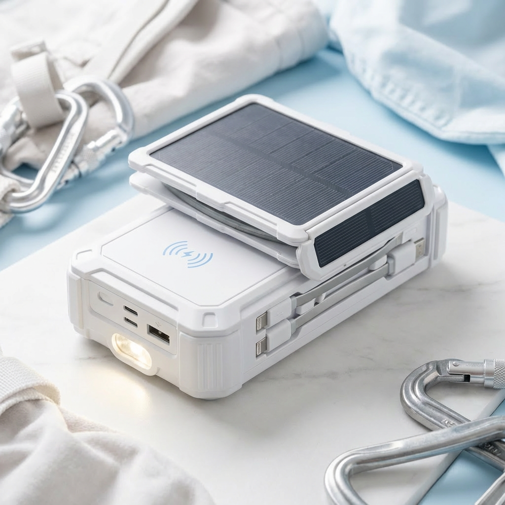 Portable solar panels and power bank