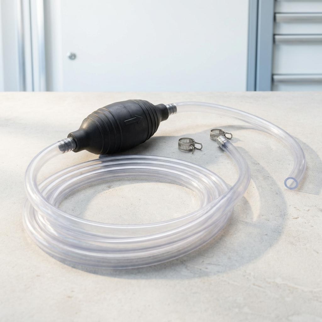 Hand siphon for water and or gas