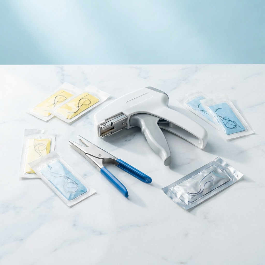 Wound skin stapler kit