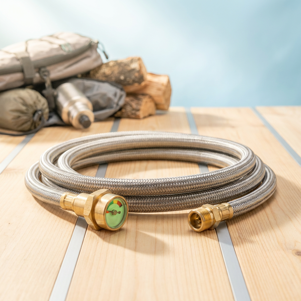 Propane Tank Hose - with built in fuel level gauge (long)