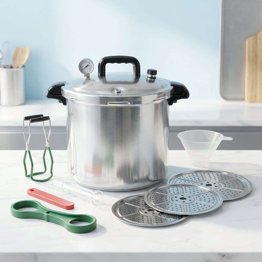 23 Quart Pressure Canner System, Stainless Steel