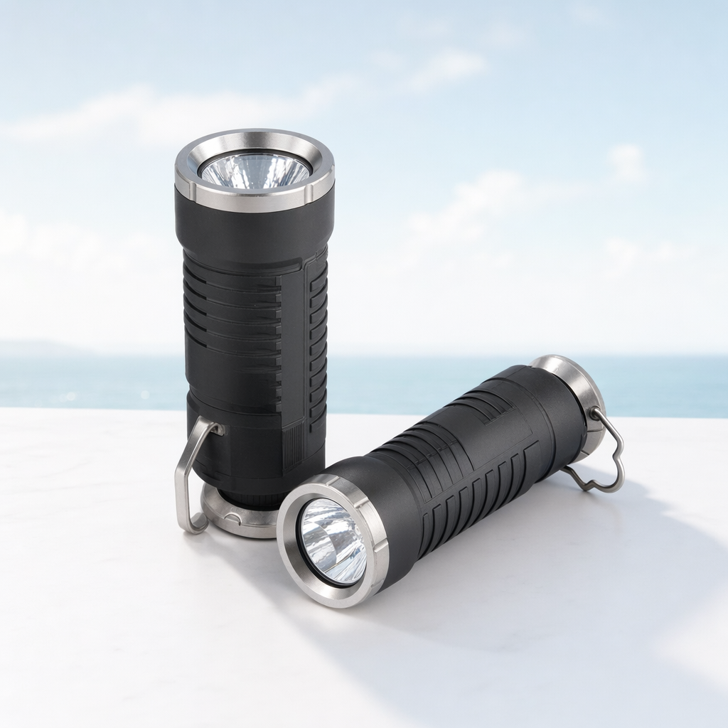 Magnetic base flashlight