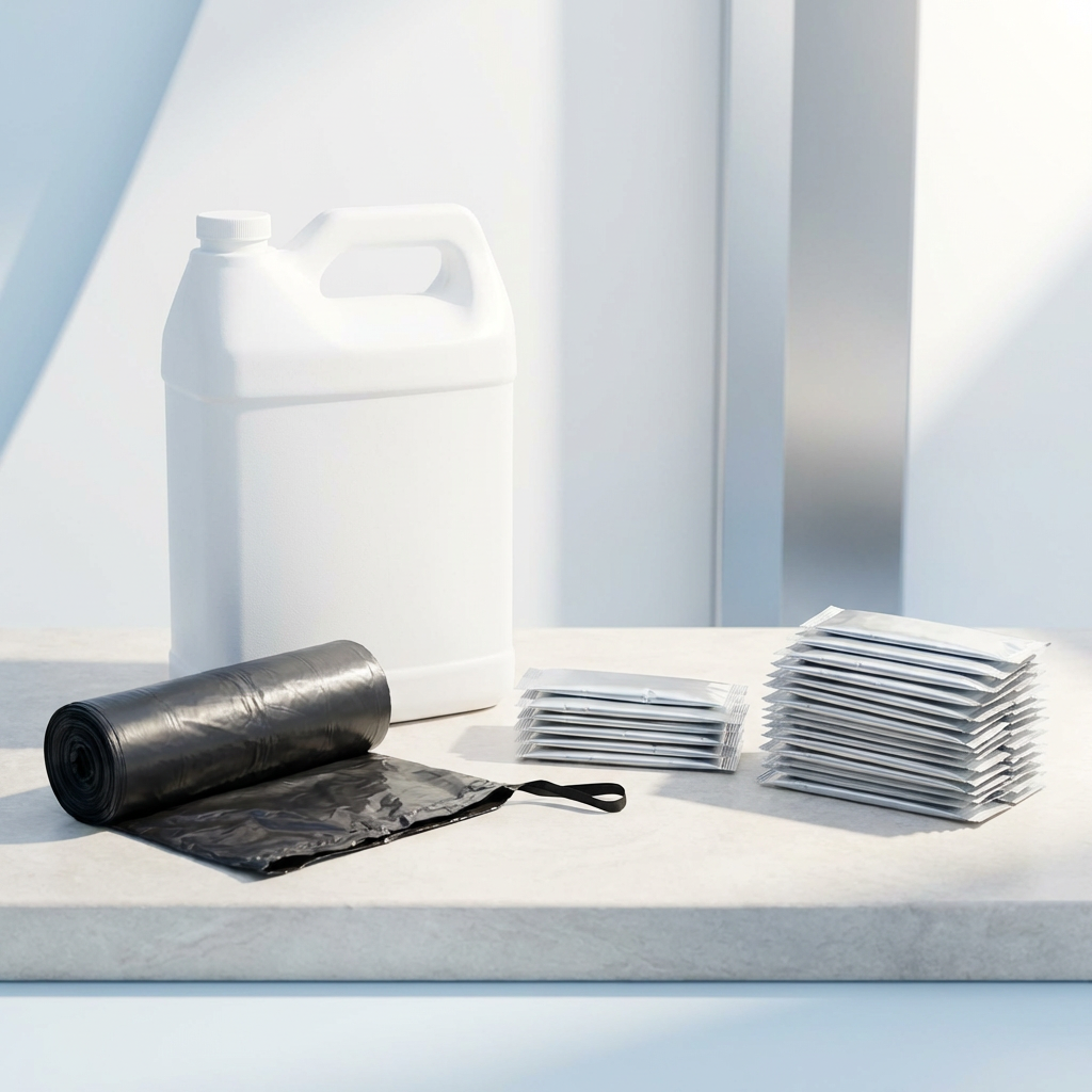 Waste Treatment & Waste Bags for Portable Toilet