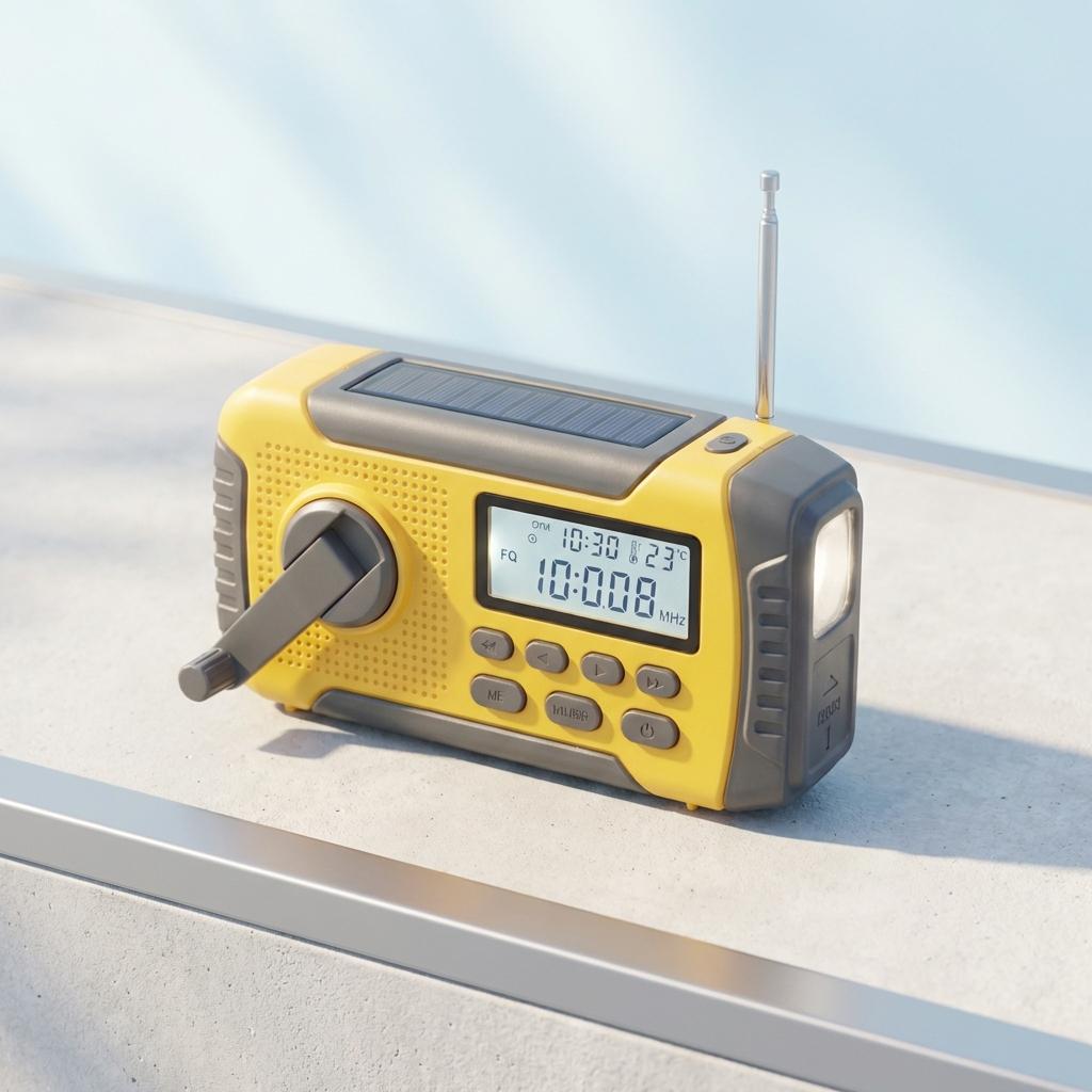 Emergency Weather Radio, with 14h charge capacity
